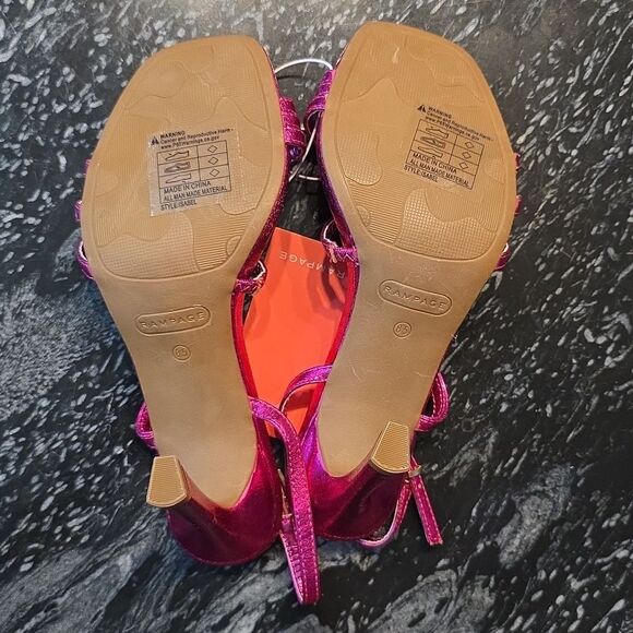 BRAND NEW RAMPAGE WOMEN'S STRAPPY HEELED OPEN TOESANDAL R3 - Picture 14 of 16